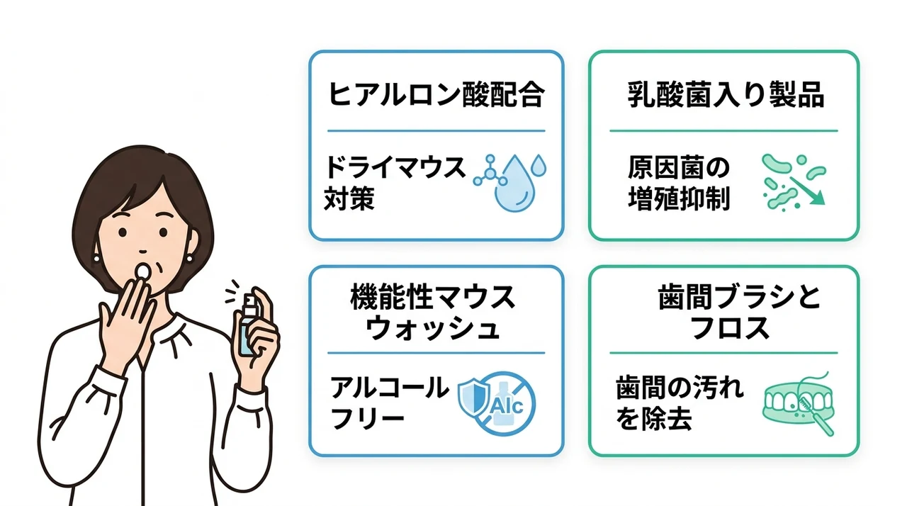 口臭対策に役立つ成分と選び方