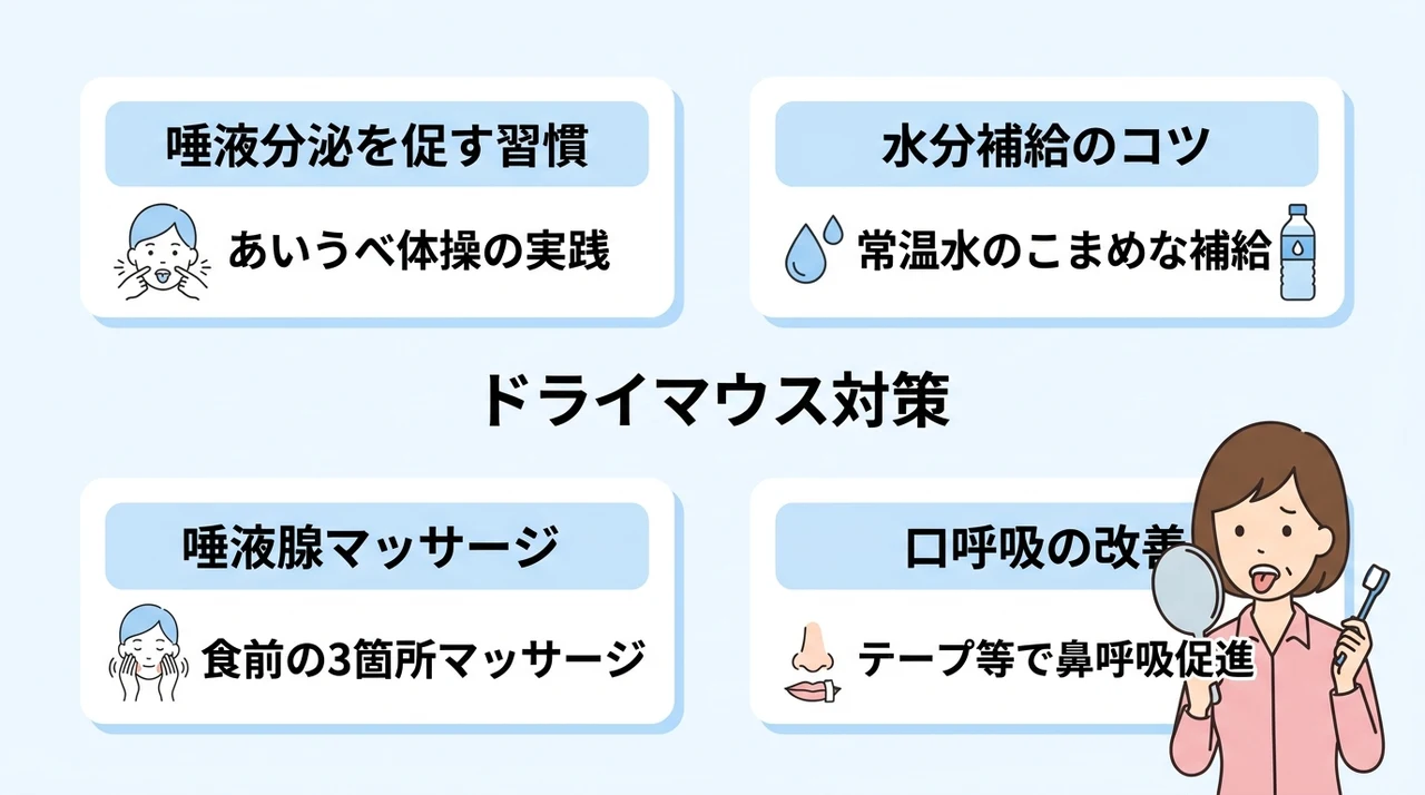 ドライマウスの原因と対策