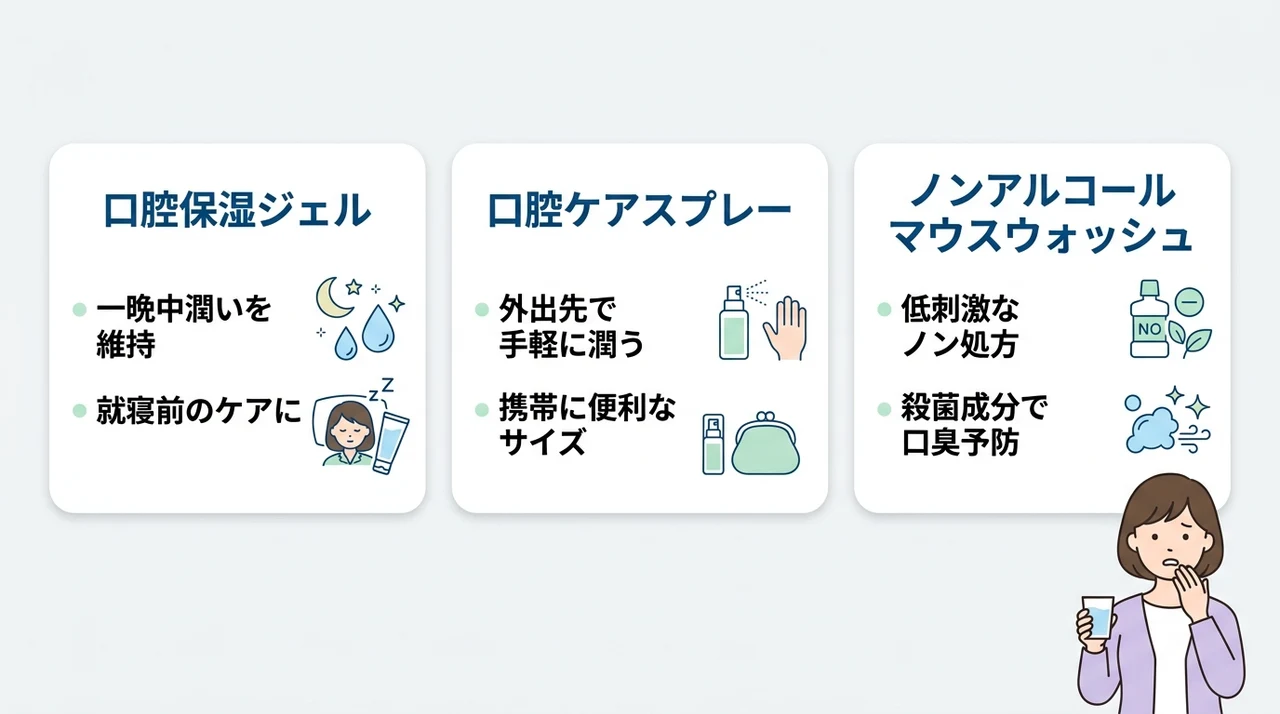 ドライマウスに効く市販アイテム