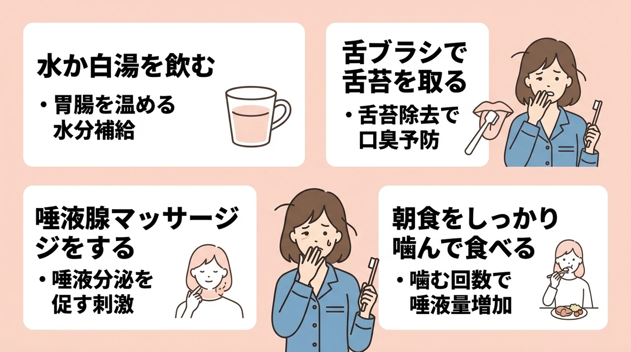 朝起きたらすぐ試したい口臭ケア