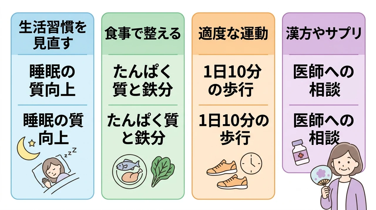 更年期の不調を和らげる対処法