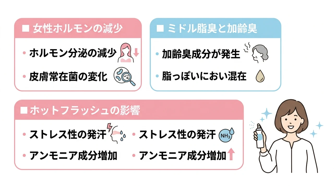 更年期で汗のにおいが変わる理由とは？
