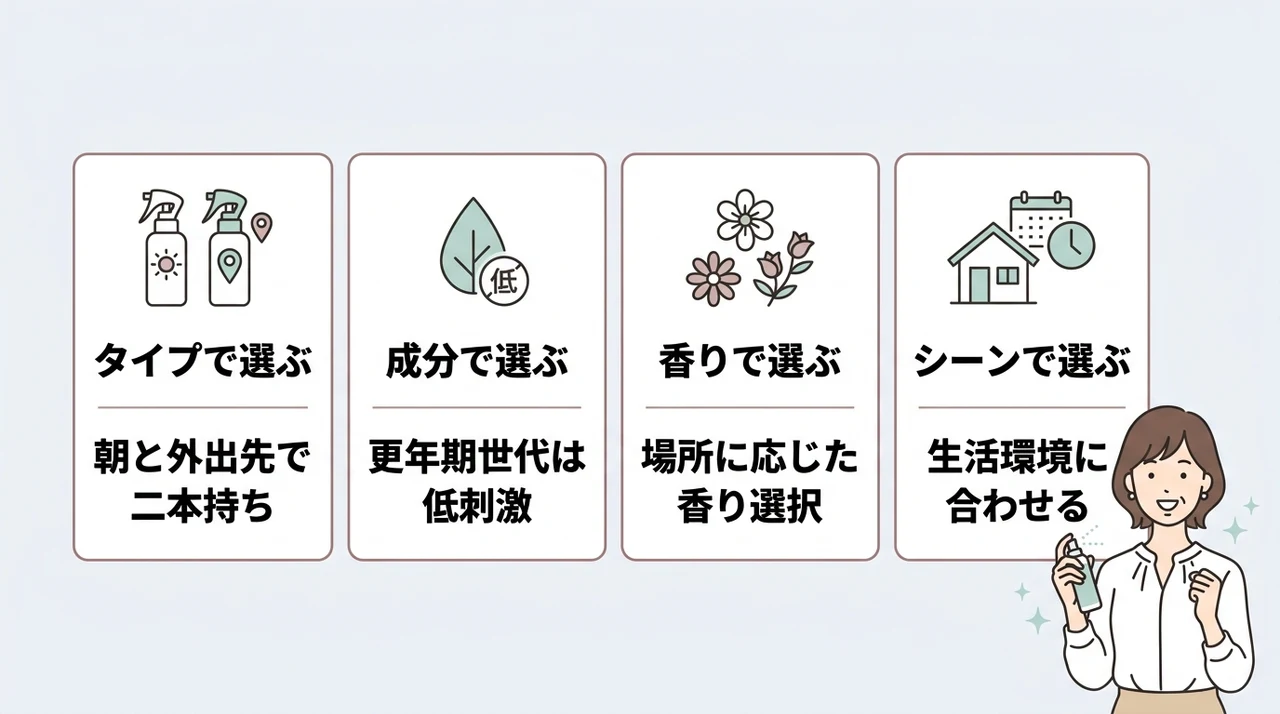 40代女性向け制汗剤の賢い選び方